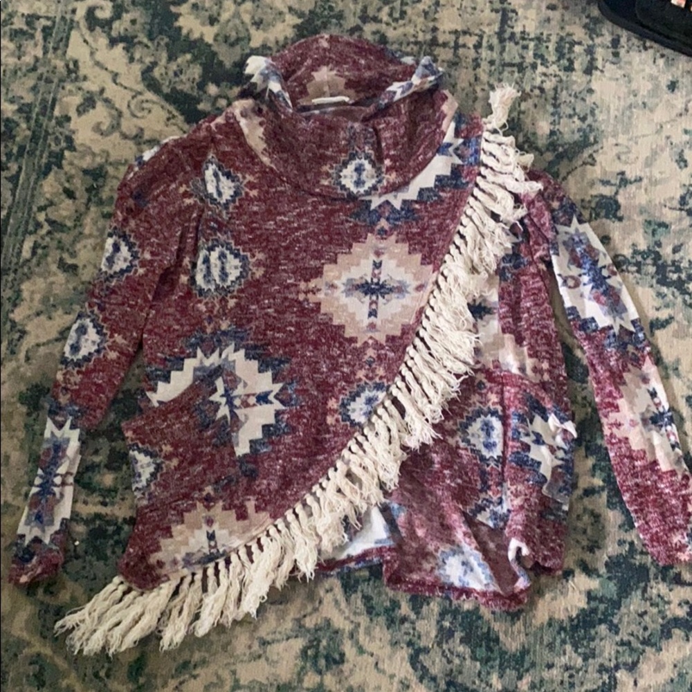 Flowy Aztec style sweater